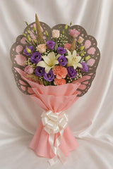 Graceful Mix Bouquet with Lilies & Eustoma