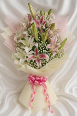 Elegant Lily & Baby’s Breath Bouquet