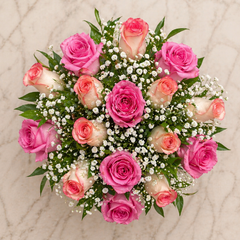 Blush Harmony Rose Arrangement