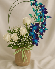 Charming rustic jute potali Arrangement