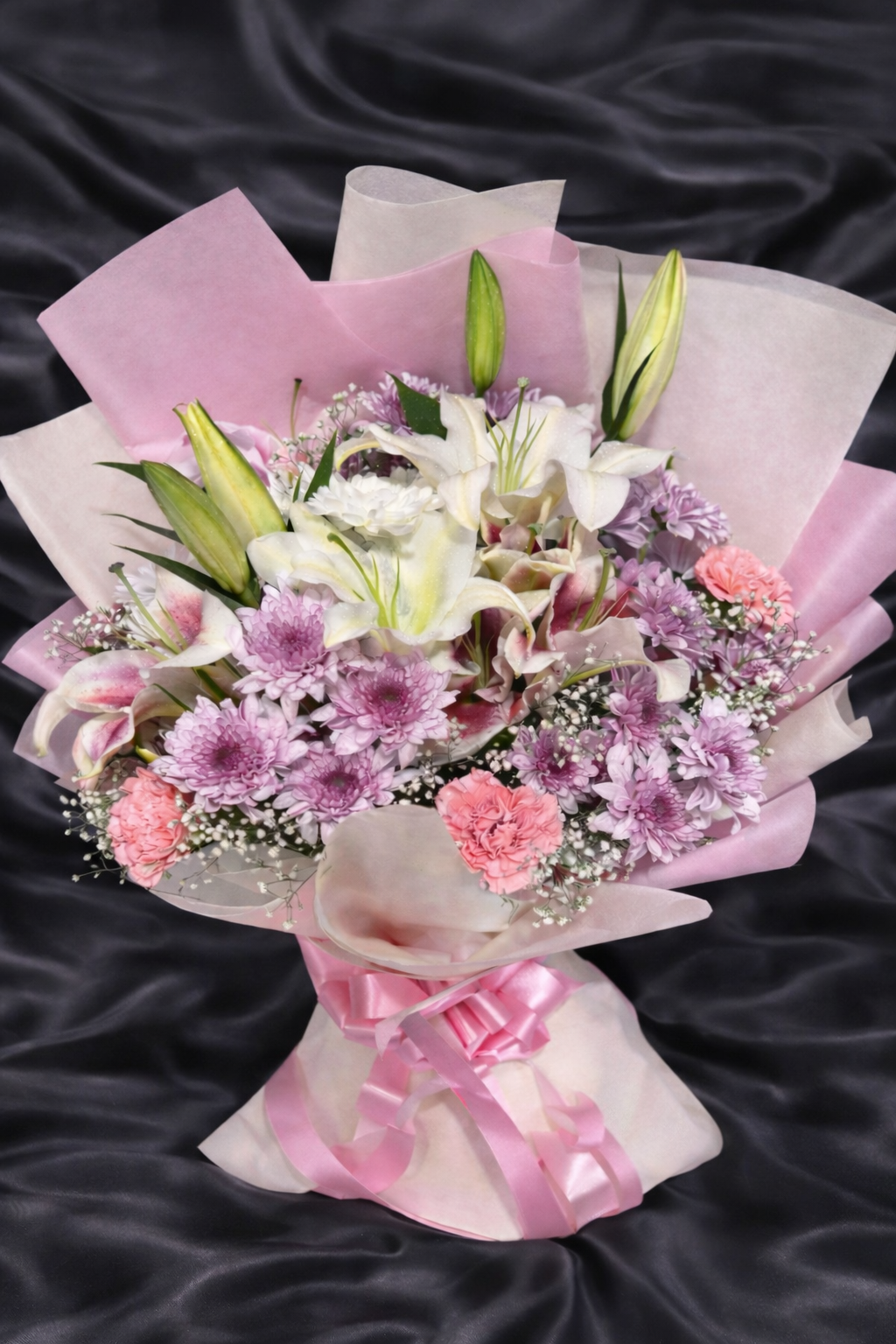 Eternal Elegance of Carnation and lilies