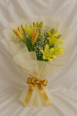 Golden Glow Yellow Lily Bouquet