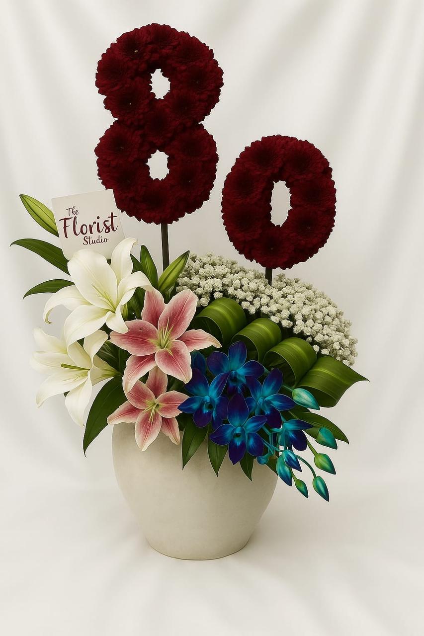 Birthday Balloon Floral Box