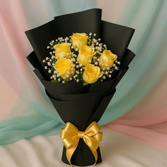 Sunshine Yellow Rose Bouquet