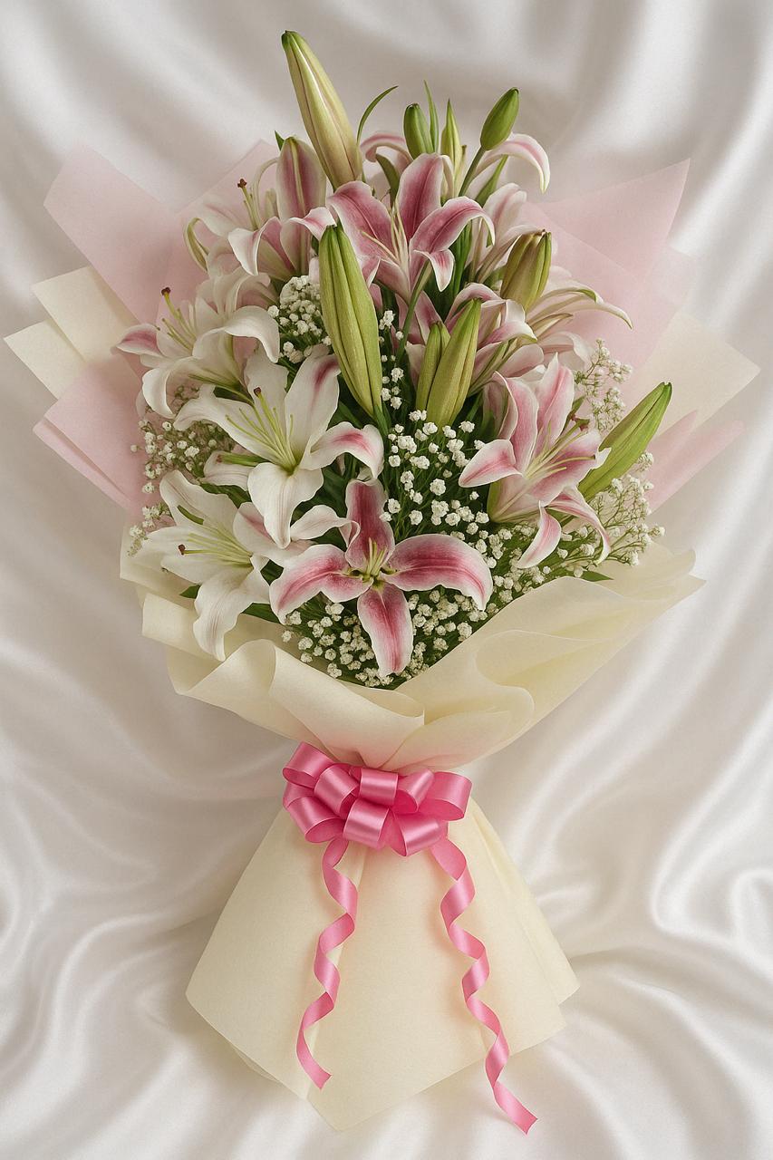 “80” Celebration Floral Pot