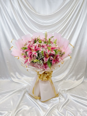 Royal Pink Lily Luxury Bouquet