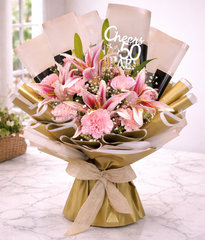 Golden Blush Celebration Bouquet